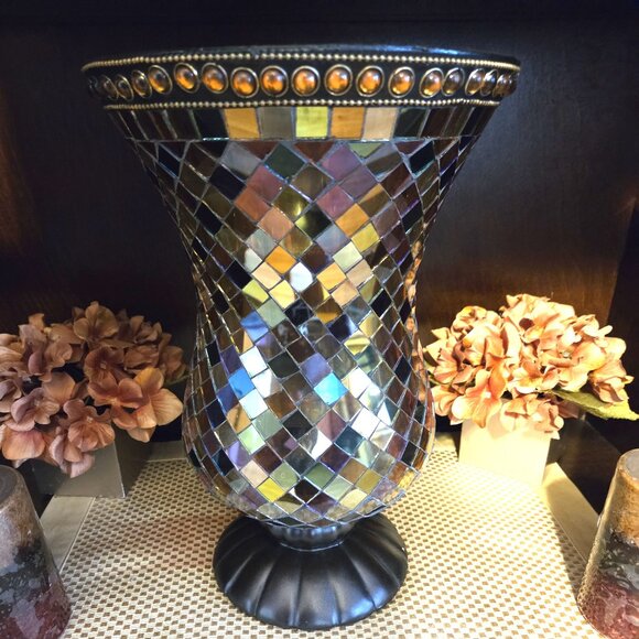 PARTYLITE   HURRICANE VASE - Picture 1 of 2